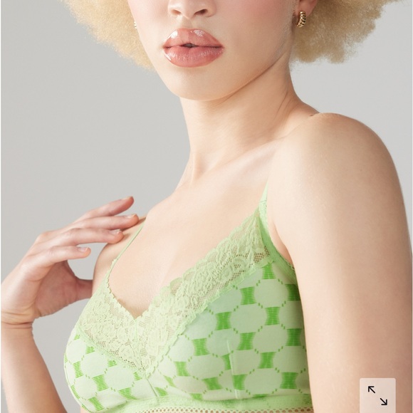 Savage X Fenty Miami Green X Link Cotton Essentials Three Piece Bundle Set - Picture 9 of 17